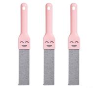 NbgrvB 3PCS Pumice Stone Cleaning Brushes with Handle Toilet, Sink, Bathtub - Remove Limescale, Rust Stains on Porcelain and Tile, Purple Pink Yellow(Pink)