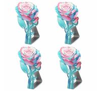 NbgrvB 4 Pack Stainless Steel Table Cloth Clips Non-Slip Tablecloth Clamps for Tables up to 1.77 Inch Thick Secure Hold for Weddings Picnics Restaurants Pink Blue