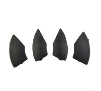 NbgrvB 4 Pcs Radio Button Cover For Fiat 500 Radio Cd Button Buttons, Trim Cover Removal, Black Plastic Radio Button Covers Trims Moulds