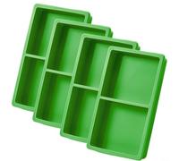 NbgrvB 4 Pcs Silicone Tray Dividers for Harvest Right Freeze Dryer Medium Trays, Reusable Food Separators Organized Freeze Drying, Dishwasher Safe, Green(Green)