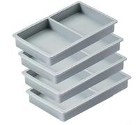 NbgrvB 4 Pcs Silicone Tray Dividers for Harvest Right Freeze Dryer Medium Trays, Reusable Food Separators Organized Freeze Drying, Dishwasher Safe, Green(Gray)