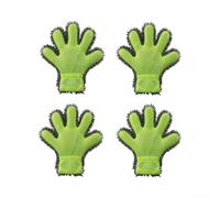 NbgrvB 4pcs Five Finger Chenille Car Wash Mitts, 3-Layer Mesh Microfiber Cleaning Gloves, Absorbent Lint-Free Detailing Tools for Cars