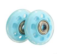 NbgrvB 4pcs Luggage Wheels Replacement, Travel Bag Wheels 50x20mm with 8mm Bore Quiet PU Roller Skate Wheels for Suitcases Hand Trolleys Scooters and Strollers(blue)