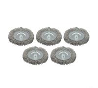 NbgrvB 5PCS 3 Inch Wire Wheel Brush Drill, 0.3mm Carbon Steel Cup Grinding Wheel Rust Paint Removal, 75mm Metal Cleaning Brushes