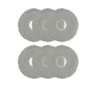 NbgrvB 6pcs Reusable Mop Pads/MaxV/S/for Pro Robot Vacuums, for Soft Ab | Light Gray Mop Cloths 6-Pack Series Robot for Vacuum, Washable Microfiber for Replacement 6-Pack Microfiber Mo
