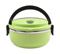NbgrvB 700ml for Round Thermal Lunch Box, 304 for Stainless Steel Insulated Food Container, Portable Case for Students Office Workers Travel(Orange)
