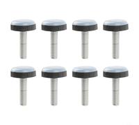 NbgrvB 8pcs Furniture Gliders with M6 Thread Sliding Heavy-Duty Steel Rubber Floor Protectors for Smooth Movement on Carpet, Linoleum, Laminate Hard Floors