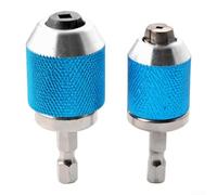 NbgrvB Adjustable Ratchet Tap Wrench Set 2Pcs Hex Round Shank(E) | Built-in ratchet mechanism, quick tap changes, no tool removal needed, ideal for confined spaces