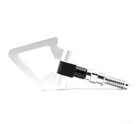 NbgrvB Aluminium Alloy Triangular Tow Hook, Foldable Front Bumper for Ring Japanese European Style Car Modification, Fitment Racing Accessory (for Red)(European style Silver)