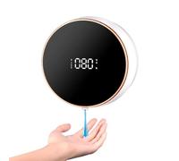 NbgrvB Automatic Foam Soap Dispenser 300ml Touchless Wall Mount with Temperature Display Adjustable Settings for Bathroom Kitchen Office White Gel White