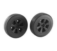 NbgrvB BBQ Grill Wheels 7 Inch Replacement Set, Plastic Wheels for Charbroil and Multi-Functional Grills, Heat and Wear Resistant, Easy to Install, 2 Pack (8-10mm Hole Diameter)(170MM)