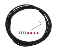 NbgrvB Bike Hydraulic Disc Brake Hose Oil Tube Pipe Olive Insert Kit, For SRAM-Red 22 For Rival For Force S700, Aluminum Alloy Stainless Steel Material, With 4 Olive 4 Insert Wrench Tool(Red)