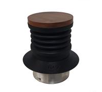 NbgrvB Coffee Grinder Blowing Bin Cleaning for Breville BES875 876 870 878 880 BCG820, Single Dose for Hopper with Silicone Body and Walnut Wood Lid, Black