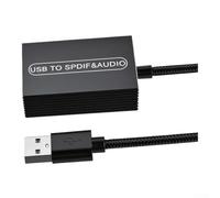 NbgrvB Compact USB Sound Card for PS5 PC Speaker System | No drivers needed, for instant play, USB powered, compatible with for windows for mac for linux, easy setup