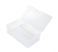 NbgrvB Container Plastic Storage Box with Lid Mini Organizing Rectangular for Craft Supplies Beads Id Cards Transparent Photos 16 X 88 X