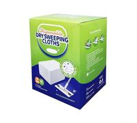 NbgrvB Disposable Dry Floor Mop Pad Refills 60-Pack 22 x 30 cm Thickened Non-Woven Cotton for Most Floor Mops for Hardwood and Vinyl Surfaces White
