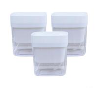 NbgrvB Double-Layer Plastic Flower Pots with Water Reservoir Hydroponics or Soil Gardening, for Large Indoor Outdoor Planters, Set of 3(white)