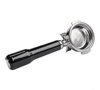NbgrvB Double Spout 58mm Portafilter for E61 Group Head Espresso Machines, for Stainless Steel Coffee Filter Basket Handle