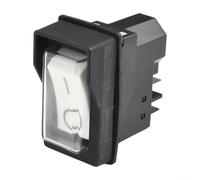 NbgrvB DZ-6 Normally Open Electromagnetic Pushbutton Switch 16A Waterproof ABS Housing Control Panels and Drills for Black