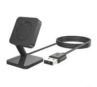 NbgrvB Fast Charge Stand for Amazfit Bip 6 Watch 60mm Black | Integrated USB cable, stable current transmission, compact 60mm size, desk friendly, black finish