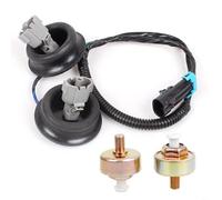 NbgrvB for Dual Detonation Sensor Harness Kit, Aluminium Plastic Knock Sensor Wiring Set, Black