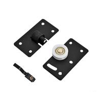 NbgrvB for Heavy Duty Sliding for Door Rollers, 30mm Mute Nylon Wheel Gear Track Kit, Adjustable Furniture Pulley for Closet Showcase Window(black)