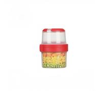 NbgrvB for Red Double Layer Fresh Keeping Container, Sealed Compartment Lunch Box with Customizable Layout Fruit and Oatmeal(Bottom 360ml)