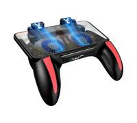 NbgrvB Game Controller With Dual Fan Cooling System And 2500 Mah Power Bank For Ios And For Android Smartphones From 4.7 To 6.5 Inches Featuring Metal Triggers Black