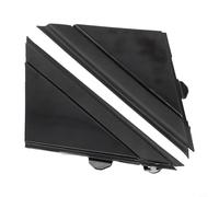 NbgrvB Gloss Door Mirror Flag Cover Mouldings Left Right Triangle Plate Trim Weatherproof Direct Replacement Pair for Fiat 500 2012-2019 Black