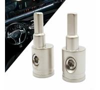 NbgrvB Gold Zinc Alloy 4G to 8G Car Audio Power Wire Reducer Terminals for Amp Input, 2 Pack(Silver)