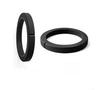 NbgrvB Group Head Gasket for La Spaziale S1 for espresso Machine - for Heat Resistant Silicone Seal Ring 73mm OD Leak Prevention Coffee Parts Black(2PCS)