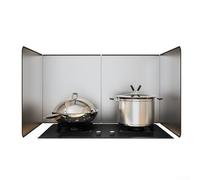 NbgrvB Height 40CM Stove Splatter Guard for Cooking Kitchen Anti Splatter Shield Guard, Portable Folding Stove for SPLASH Guard Splatter Screen for Frying Pan Wall Hob Grease(B)