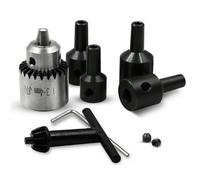 NbgrvB High Carbon Steel JT0 Drill Chuck 0.3-4mm with 4mm 5mm 6mm 8mm Motor Shaft Sleeve for Mini Lathe PCB Drilling