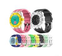 NbgrvB High-Quality Silicone Band for Swatch Modification 20mm(White 3)