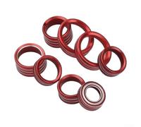 NbgrvB Interior Trim Knob Covers Red for Chevy for Silverado 8Pcs Interior | Precise fit 2014-2018, vibrant red finish, protects original knobs, easy peel-stick install, 8-piece set