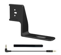 NbgrvB Invisible Aluminum Alloy Cold Shoe Mic Bracket Adapter Mic for Mini Compatible with with 3.5mm Audio Cable and Strap