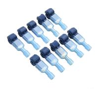 NbgrvB Lawn Mower Boundary Wire Docking Station Connector for Robotic Mower Installations 25PCS Quick Splice and Male Spade Terminals(blue)