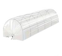 NbgrvB Lightweight 2-in-1 for Mini Greenhouse Shade Tunnel, Transparent PE Plant Cover with Flexible Frame for Wind and Sun for Protection, Suitable for Small Garden Bed Rows(PE film)