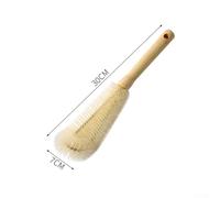 NbgrvB Long Handle Bottle Brush Wood Nylon Bristles Cleaner for Sports Flasks Tea Pots Kettles Jugs 50cm(Short section 30cm)