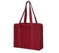 NbgrvB Madam For Sew Multi-Pocket Binder Bag with Zipper Red Cloth Organizer for 3-Ring Binders Sewing Crafts and Documents Storage