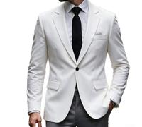 NbgrvB Men's Regular Fit Blazer Solid Lapel Single Button Jacket | Lightweight polyester fabric, unique texture, comfortable wear, four seasons suitable, easy care