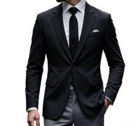 NbgrvB Men's Regular Fit Blazer Solid Lapel Single Button Jacket | Lightweight polyester fabric, unique texture, comfortable wear, four seasons suitable, easy care