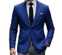 NbgrvB Men's Regular Fit Blazer Solid Lapel Single Button Jacket | Lightweight polyester fabric, unique texture, comfortable wear, four seasons suitable, easy care