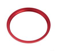 NbgrvB Metal Decorative Lens Ring for Fujifilm X100V VI X100F for S T - 56mm Aluminum Alloy Camera Lens Shade Accessory Red Grey Finish(Red)