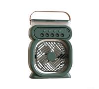 NbgrvB Mini Evaporative Cooler 450ml 7 Color Night Light(Black)