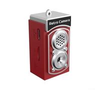 NbgrvB Mini Keychain Camera 1080P HD Portable Pocket Cam(Red)