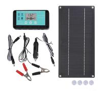 NbgrvB Monocrystalline Solar Panel Kit 600W with 100A Regulator for Car Battery Charging and Outdoor Use