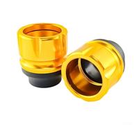 NbgrvB Motorbike Frame Sliders 2 Pack - Front Fork Crash Protectors with Shock Absorbing Design - Anti-Collision Guards for Racing Supplies - Multiple Colours Available(gold)