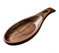 NbgrvB Natural Acacia Utensil Holder Heat Resistant Kitchen Tool | Solid acacia wood, deep drip tray, heat resistant, holds spoons spatulas, natural finish