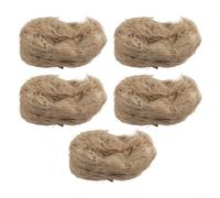 NbgrvB Natural for JUTE Nesting Material Birds for Soft Biodegradable Fibres Canaries Doves and for Other Species Bedding to Encourage Breeding and Cozy Building(5pcs（200g）)